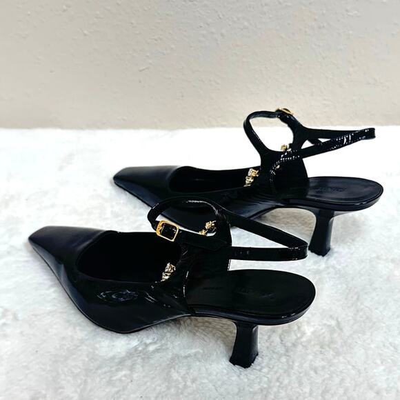 KHAITE Sidney Crystal Chain Pump- 24-karat gold-plated crystal chain - Picture 3 of 7